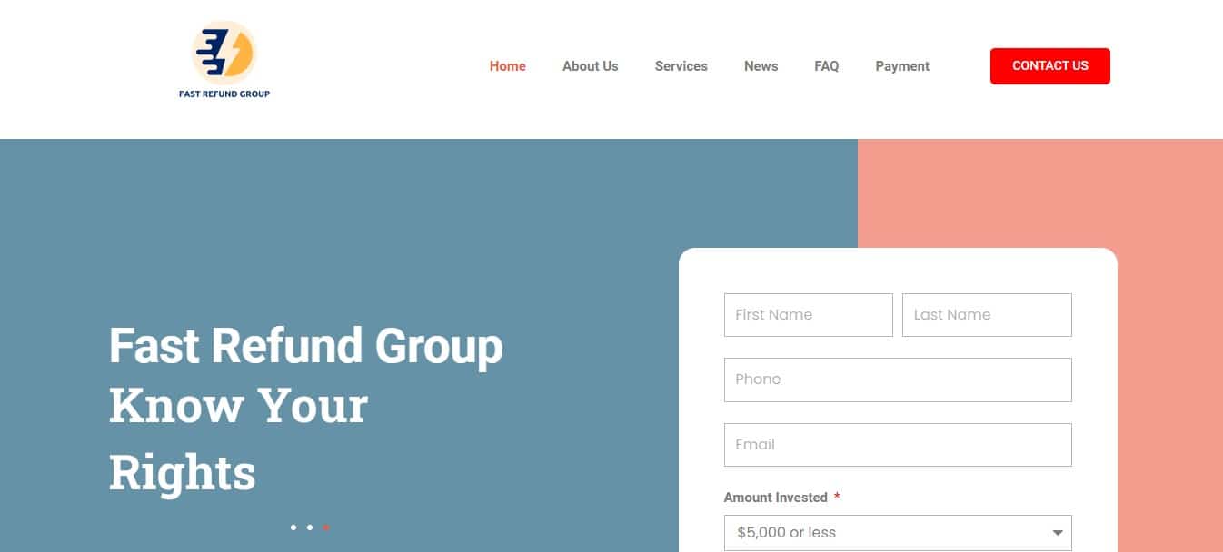 Fast Refund Group website Fast Refund Group website
