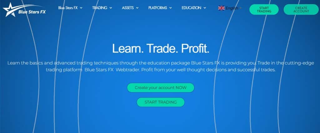 Blue Stars FX website Blue Stars FX website