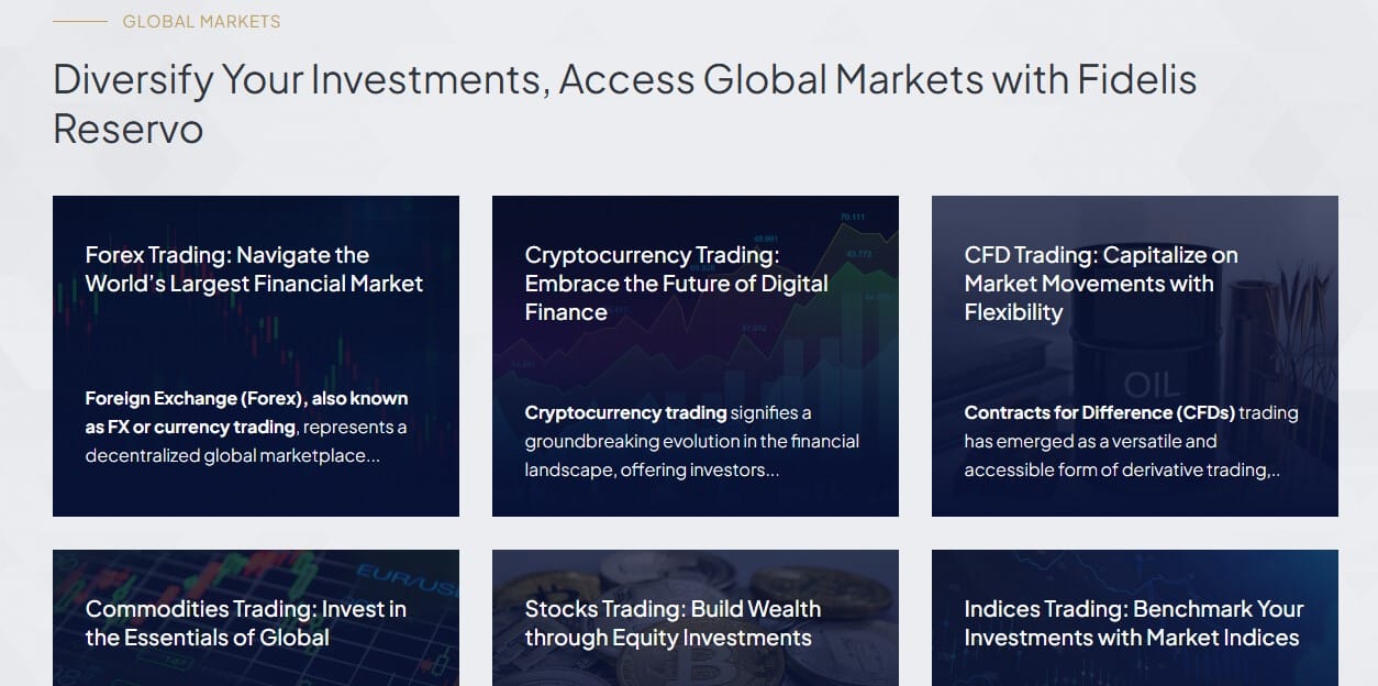 Fidelis Reservo Assets Fidelis Reservo Assets